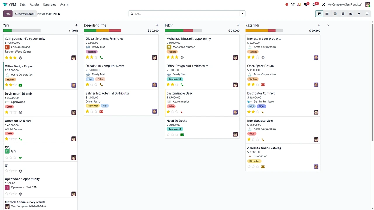 Odoo CRM